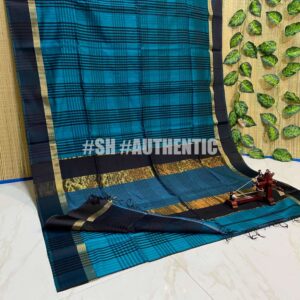 Maheshwari Big Chex Saree