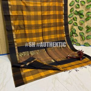 Maheshwari Big Chex Saree