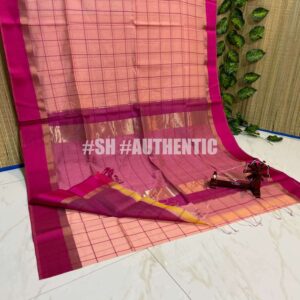 Maheshwari Box Chex Saree