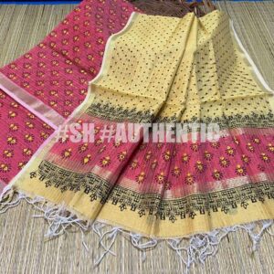 Maheshwari Hand Block Print Top & Dupatta