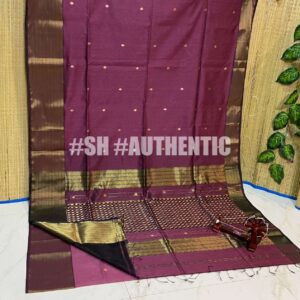 Maheshwari Jakat Triangle Rich Pallu Saree