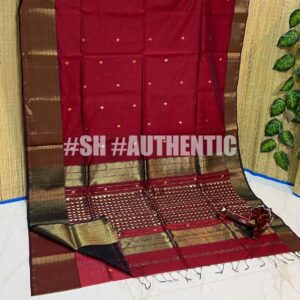 Maheshwari Jakat Triangle Rich Pallu Saree