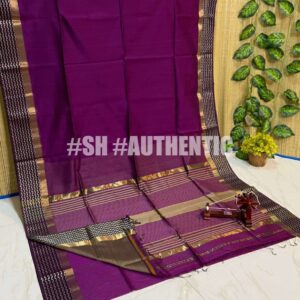 Maheshwari Karwat Border Saree