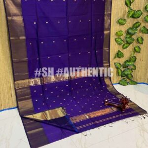 Maheshwari Scott Border Buti  Saree