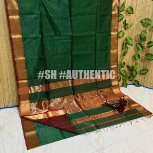 Maheshwari Zari Chex Saree