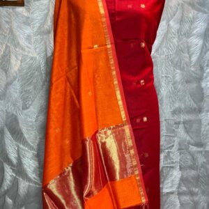 Maheshwari Star Buti Top & Dupatta Dress Material