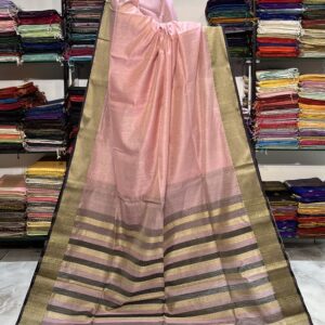 Maheshwari Kali Border Kosa Stripes Saree