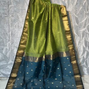 Maheshwari Patti Zari Buti Saree
