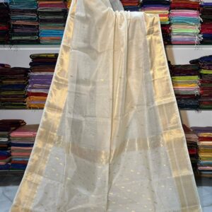 Maheshwari Tissue Dollar Zari Buti Saree